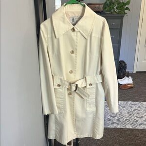 Women's London Fog Cream Trench Coat